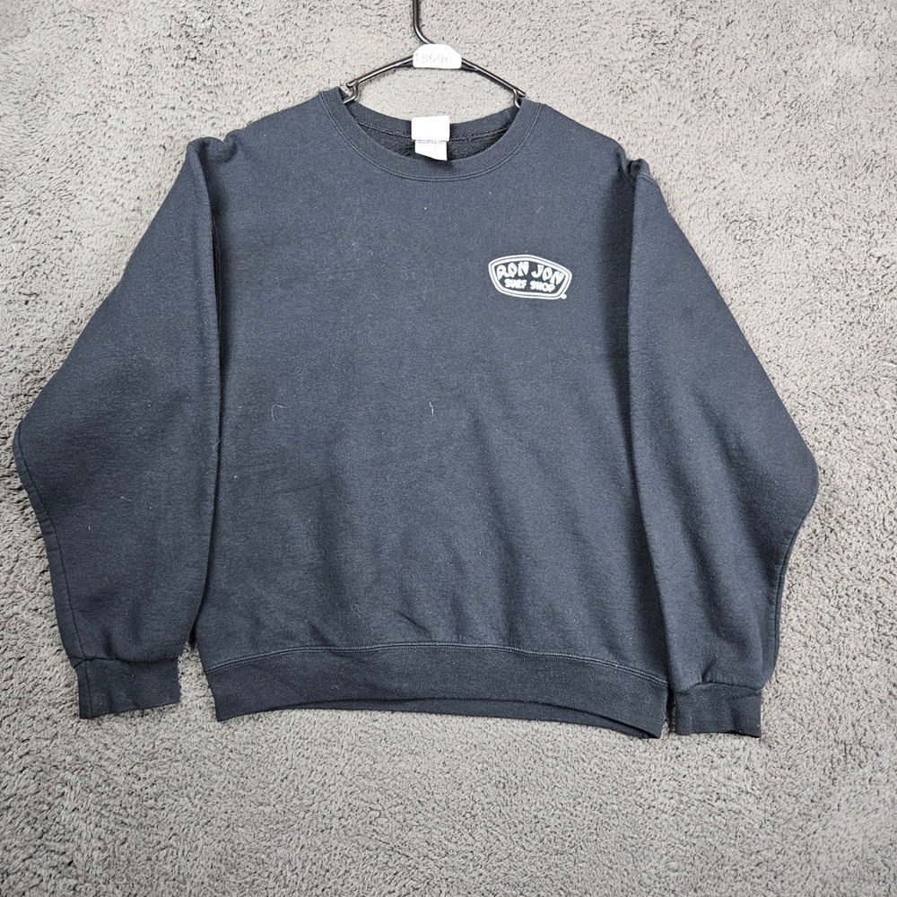 Vintage Ron Jon‎ Surf Shop Sweatshirt Crewneck Black Mens Medium M